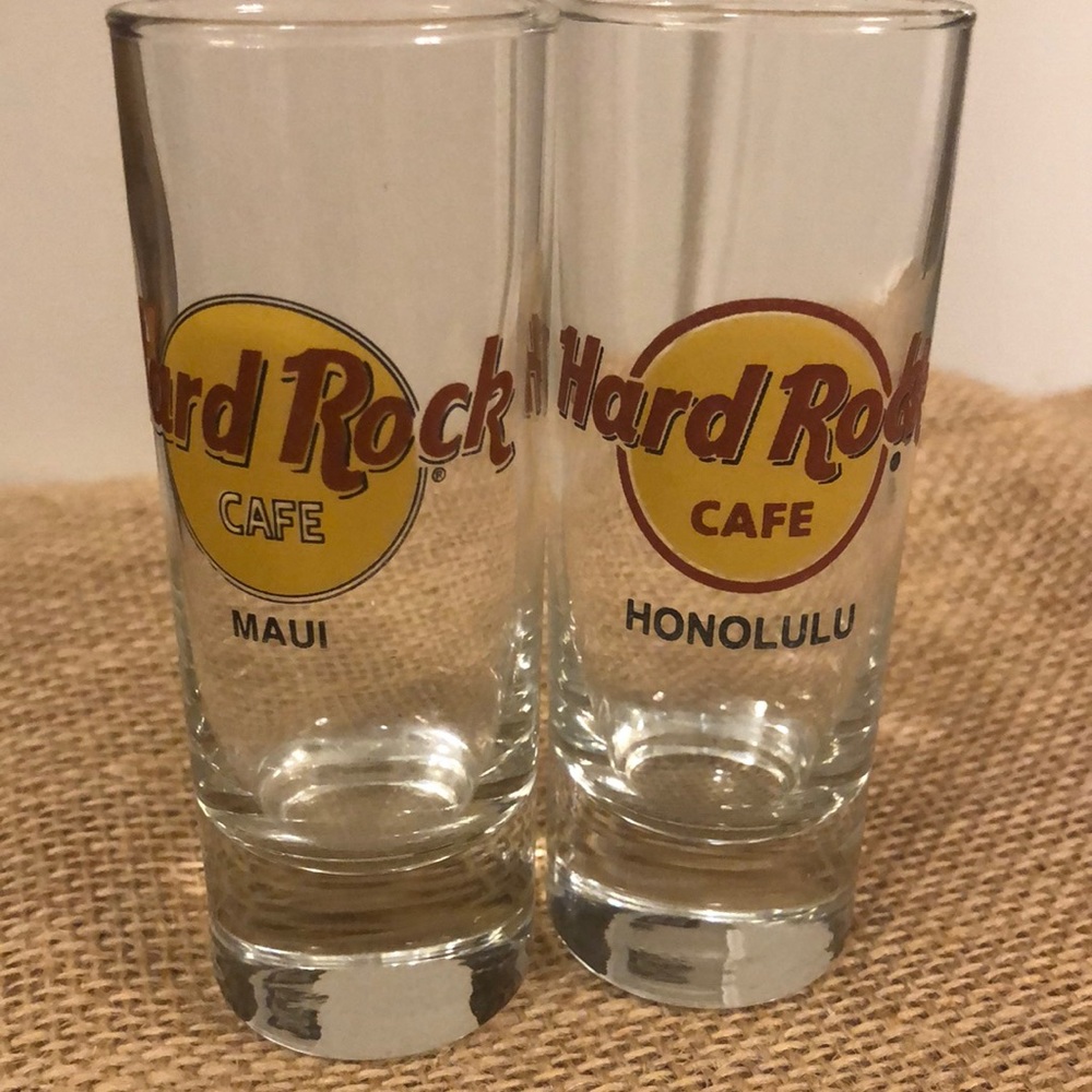 Hard Rock Cafe shot glasses Maui Honolulu